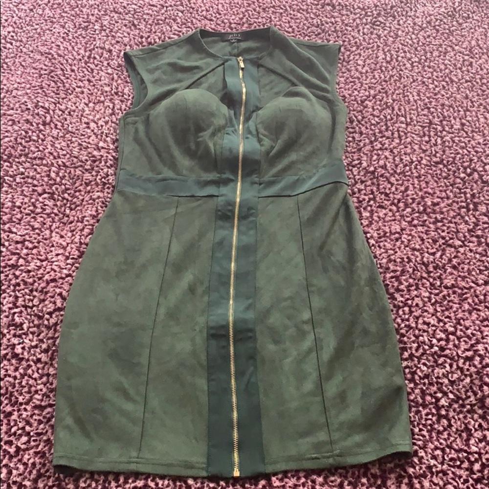 Hunter Green Suede dress